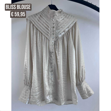 Bliss blouse - parelmoer