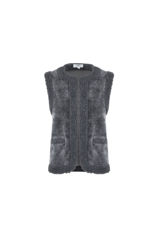 C&S Doreen gilet dark gray