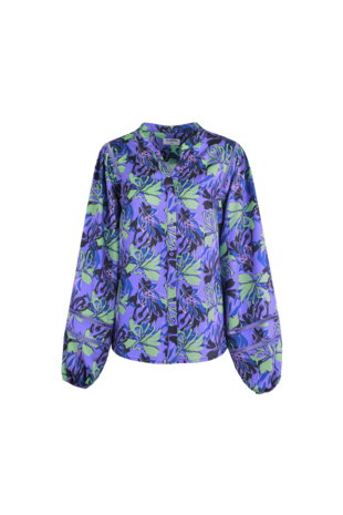 Fluresk Fey blouse cool purple/ fresh lime