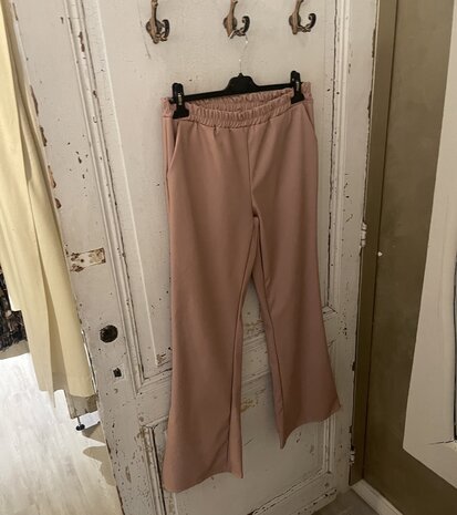 Romy leather look broek - roze