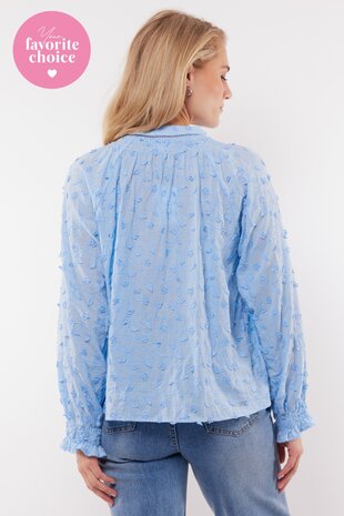 C&S Aria blouse ice blue