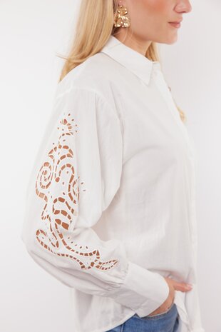 C&S Bryce blouse offwhite