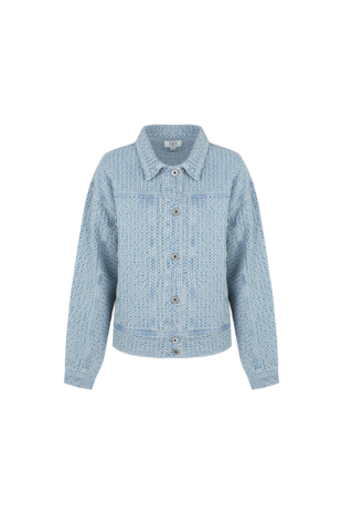 C&S Trinity jacket denim light blue