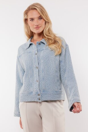 C&S Trinity jacket denim light blue