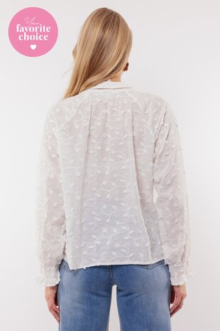 C&S Aria blouse offwhite