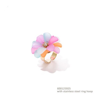 Flower ring - multi color