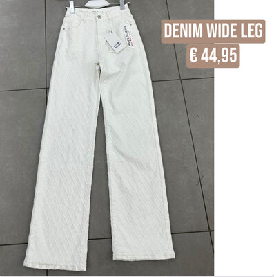 WIDE LEG jeans offwhite denim