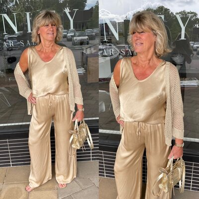 Lurex vest - goud