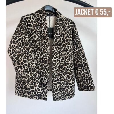 Ella viscose jacket - leopard