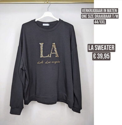 LA sweater zwart