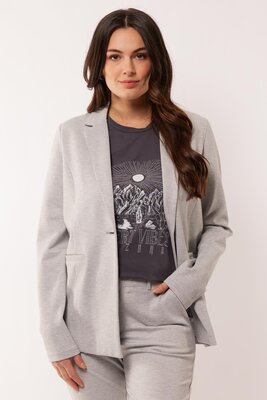 C&S Carly blazer gray melange