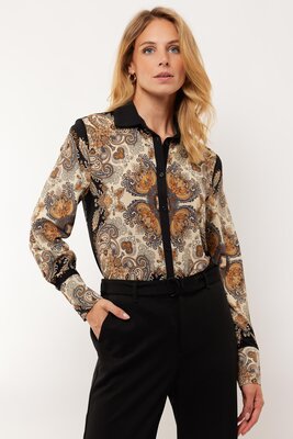 G Maxx Elanora blouse black/color mix