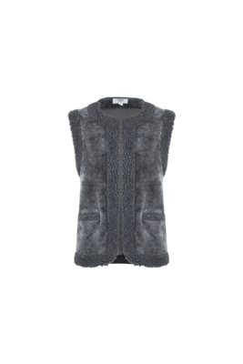 C&S Doreen gilet dark gray