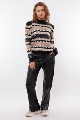 C&S Caroline broek black