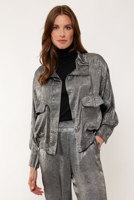 G Maxx Elodi blouse gray melange