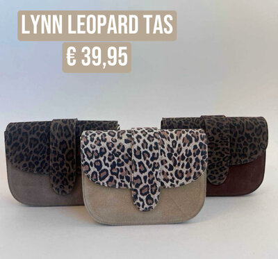 Linn Leopard bag beige