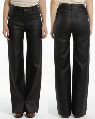 Leather look pantalon Ciara