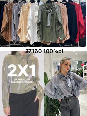 SHINE strik blouse army