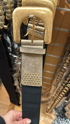 Goldie stretch riem zwart