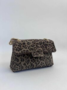 Lisette Leopard bag taupe