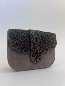 Linn Leopard bag taupe