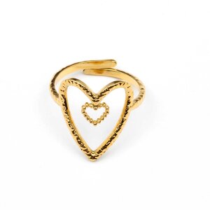 Essy Hart ring - goud