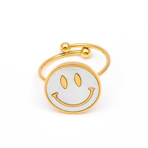 Famous Smile ring - goud