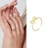 Ring strik basic - goud_